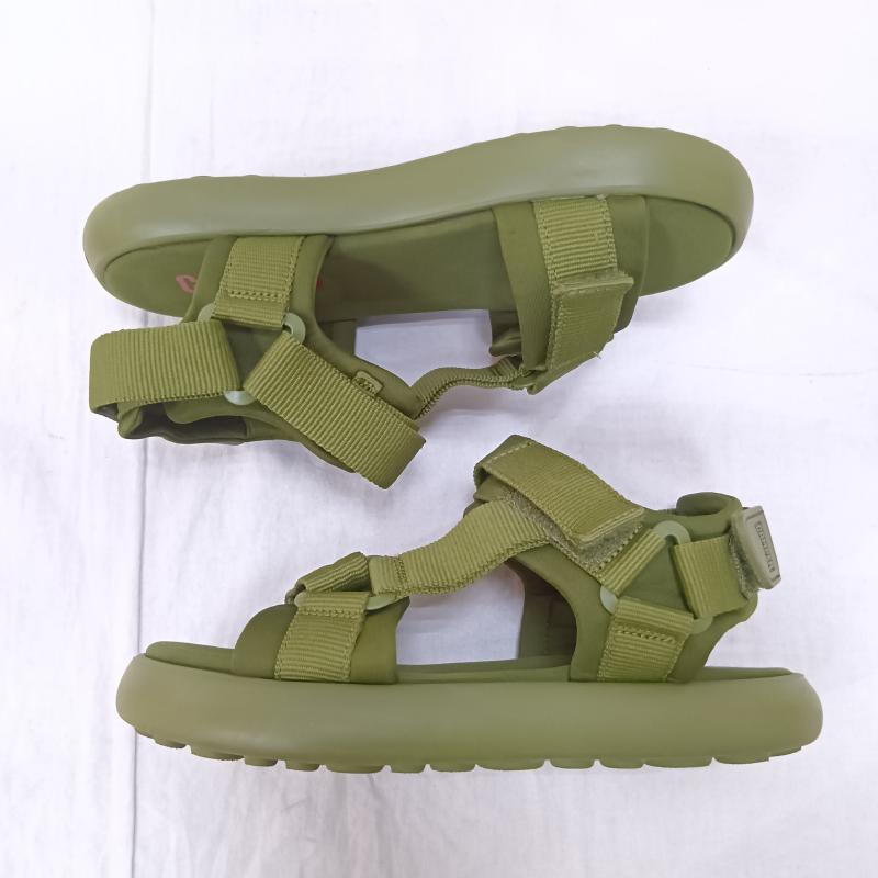 カンペール CAMPER サンダル サンダル PELOTAS FLOTA SANDAL ぺロータス フロータ フラットサンダル k100942-003 カーキ - 無地 X ロゴ、文字 カーキ / カーキ / khaki レディース USED 古着 中古 50163407
