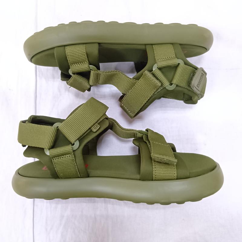 カンペール CAMPER サンダル サンダル PELOTAS FLOTA SANDAL ぺロータス フロータ フラットサンダル k100942-003 カーキ - 無地 X ロゴ、文字 カーキ / カーキ / khaki レディース USED 古着 中古 50163407