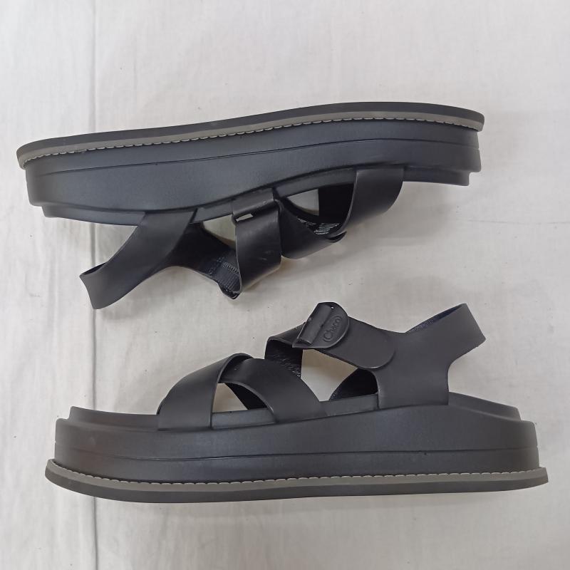 チャコ Chaco サンダル サンダル TOWNES MIDFORM ストラップサンダル 厚底 Ws タウンズ ミッドフォーム JCH109392 24.0cm 無地 黒 / ブラック / black レディース USED 古着 中古 50163408