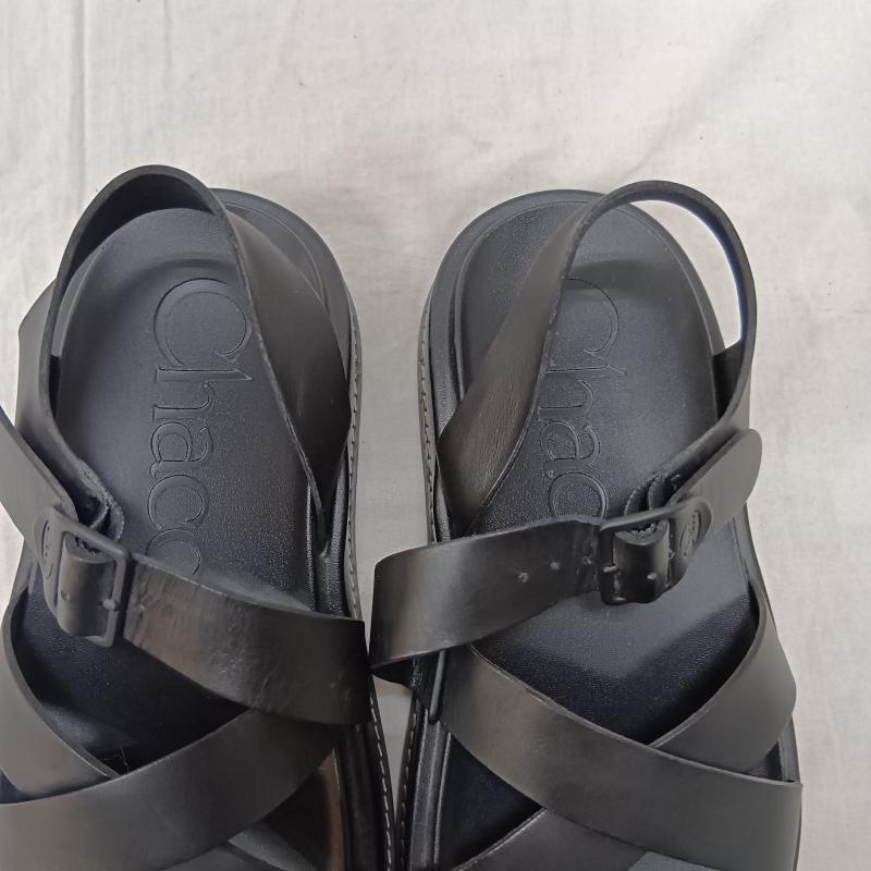 チャコ Chaco サンダル サンダル TOWNES MIDFORM ストラップサンダル 厚底 Ws タウンズ ミッドフォーム JCH109392 24.0cm 無地 黒 / ブラック / black レディース USED 古着 中古 50163408