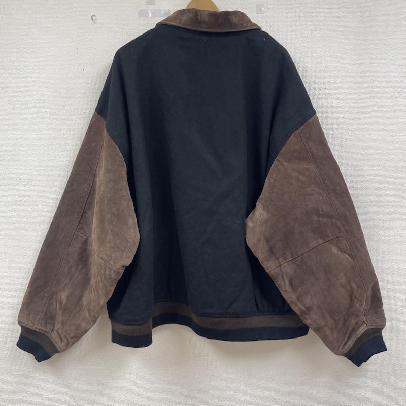 古着 USED ジャケット、上着 ジャンパー、ブルゾン ヴィンテージ ネーム刺繍 ウール スタジャン バーシティ ジャケット 3L 黒 / ブラック / black メンズ USED 古着 中古 50163409