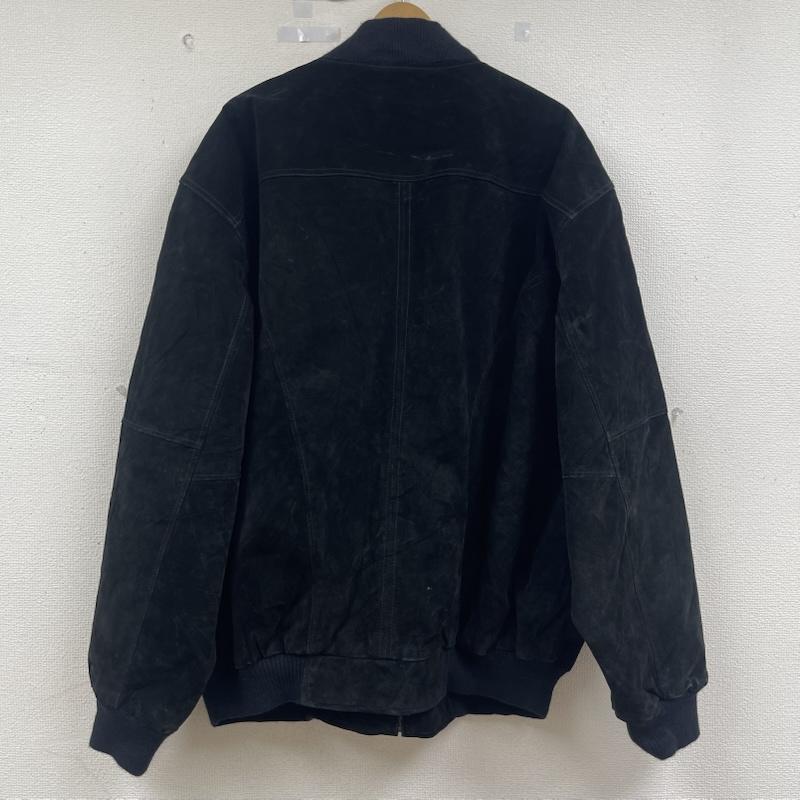 古着 USED ジャケット、上着 ジャンパー、ブルゾン Port Authority XXXXLサイズ レザボンバー ジャケット アウター XXL 黒 / ブラック / black メンズ USED 古着 中古 50163411