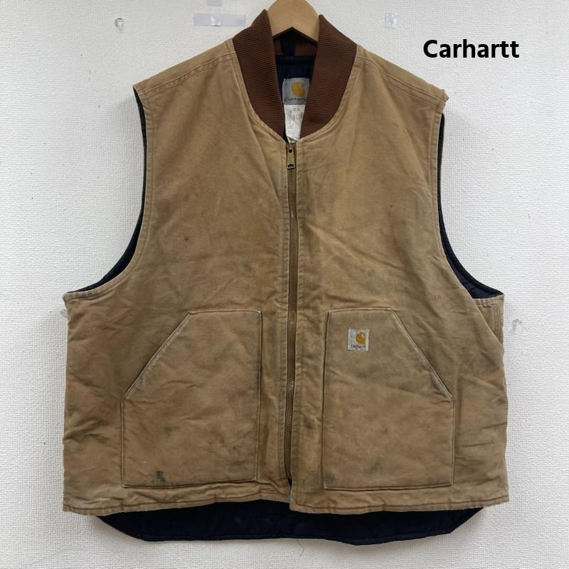 カーハート Carhartt ベスト ベスト 00s ダメージ アークティック キルトライニング ダック ベスト XXL 茶 / ブラウン / brown メンズ USED 古着 中古 50163412