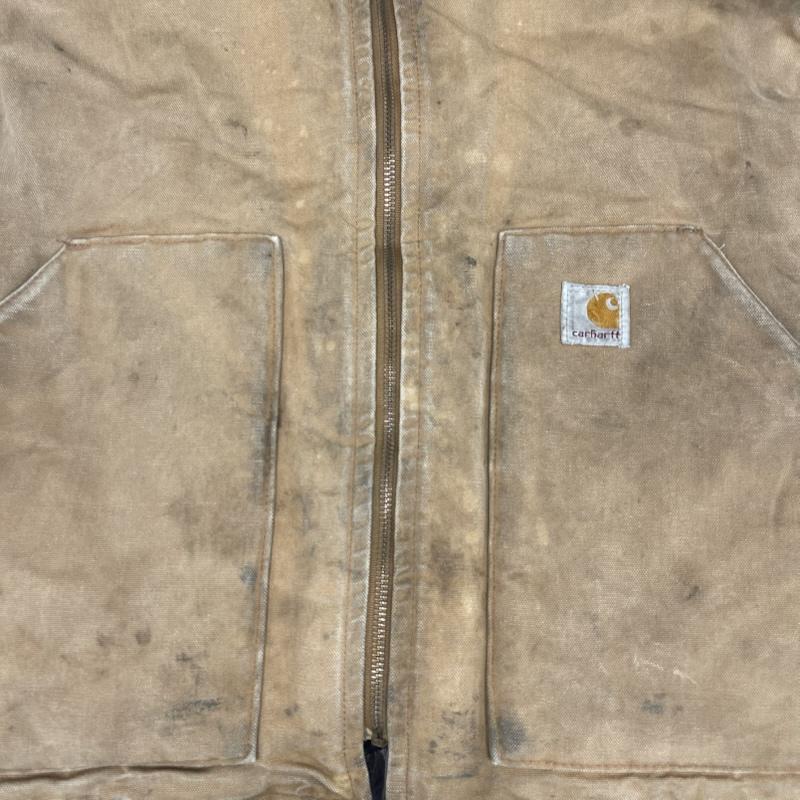 カーハート Carhartt ベスト ベスト 00s ダメージ アークティック キルトライニング ダック ベスト XXL 茶 / ブラウン / brown メンズ USED 古着 中古 50163412
