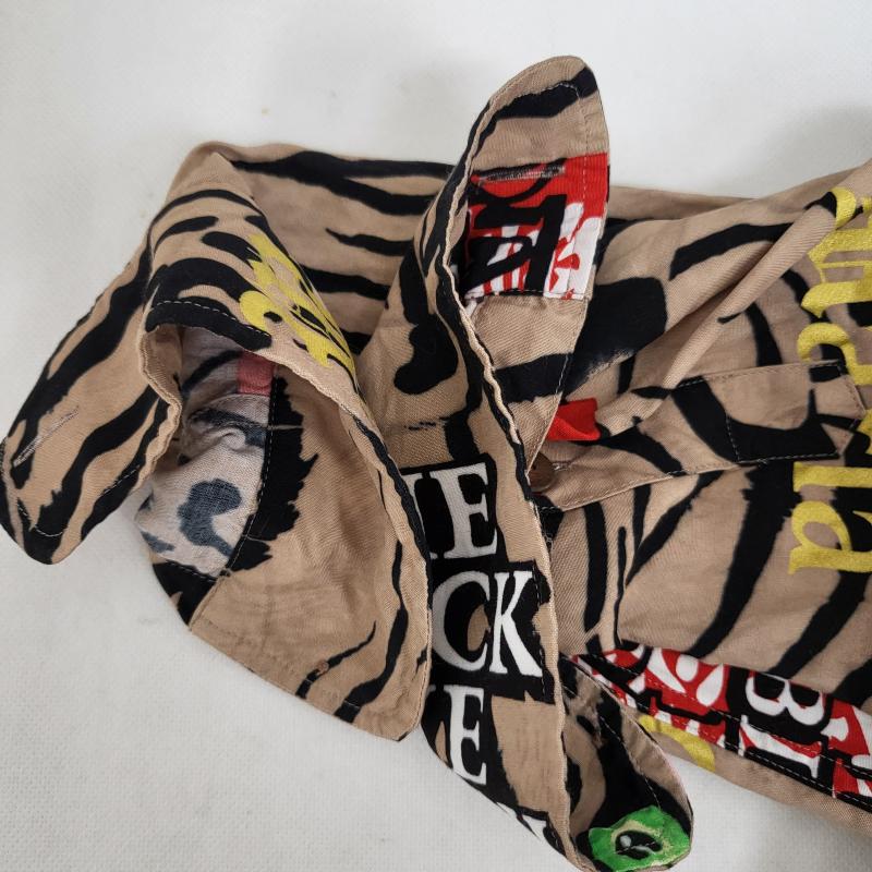 ワコマリア WACKO MARIA シャツ、ブラウス 長袖 ブラックアイ パッチ ハワイアン 長袖レーヨンシャツ 虎 XS 茶 / ブラウン / brown メンズ USED 古着 中古 50163414