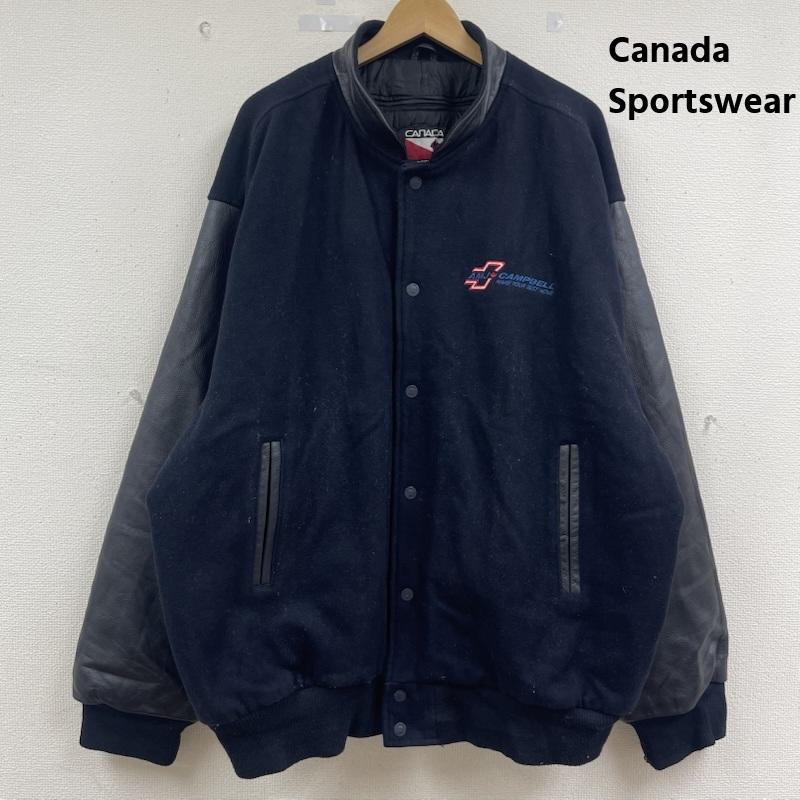古着 USED ジャケット、上着 ジャンパー、ブルゾン Canada Sportswear ヴィンテージ アワード ジャケット スタジャン 紺 / ネイビー / navy メンズ USED 古着 中古 50163415