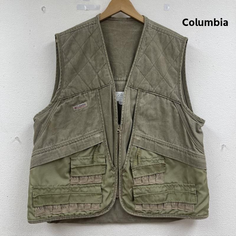 コロンビア Columbia ベスト ベスト 80s 90s ヴィンテージ キルティング ステッチ ハンティング ベスト L ベージュ / ベージュ / beige メンズ USED 古着 中古 50163416