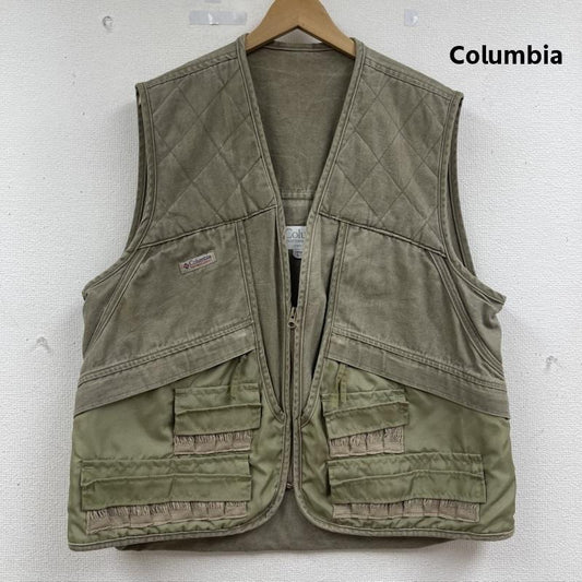 コロンビア Columbia ベスト ベスト 80s 90s ヴィンテージ キルティング ステッチ ハンティング ベスト L ベージュ / ベージュ / beige メンズ USED 古着 中古 50163416