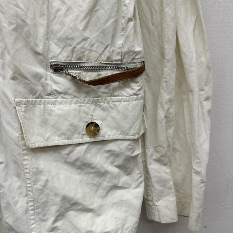 モンクレール MONCLER ジャケット、上着 ジャンパー、ブルゾン M-65 ナイロン ジャケット 1 白 / ホワイト / white メンズ USED 古着 中古 50163418