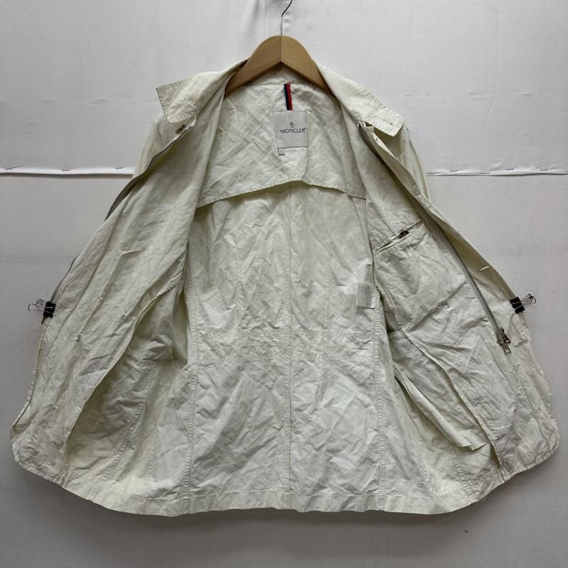 モンクレール MONCLER ジャケット、上着 ジャンパー、ブルゾン M-65 ナイロン ジャケット 1 白 / ホワイト / white メンズ USED 古着 中古 50163418