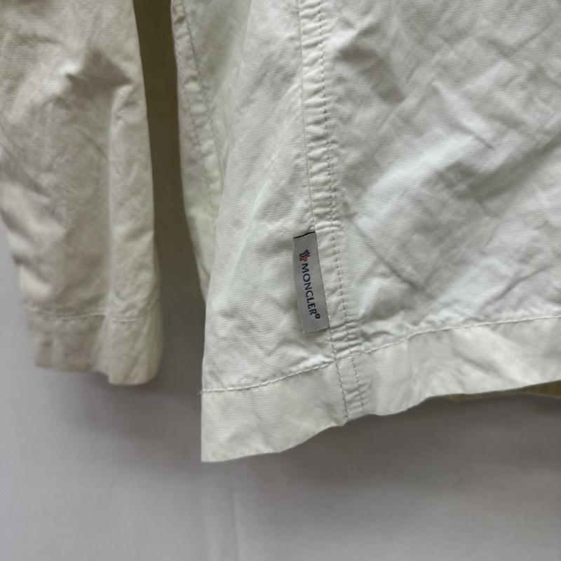 モンクレール MONCLER ジャケット、上着 ジャンパー、ブルゾン M-65 ナイロン ジャケット 1 白 / ホワイト / white メンズ USED 古着 中古 50163418