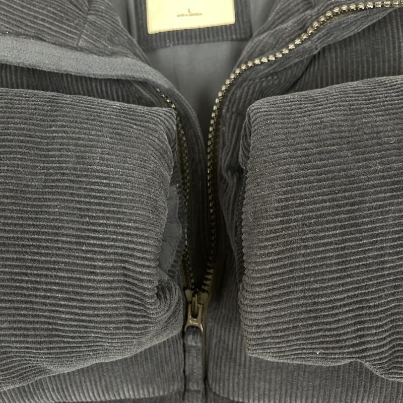 アバクロンビーアンドフィッチ ABERCROMBIE&FITCH ジャケット、上着 ダウンジャケット THE A&F ULTRA COLLECTION コーデュロイ パファー ダウン ジャケット L 紺 / ネイビー / navy メンズ USED 古着 中古 50163419