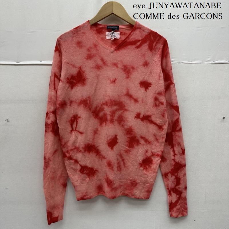 アイジュンヤワタナベコムデギャルソン eye JUNYAWATANABE COMME des GARCONS ニット、セーター 長袖 13AW JOHN SMEDLEY Vネック ニット WL-T907 S 赤 / レッド / red メンズ USED 古着 中古 50163420