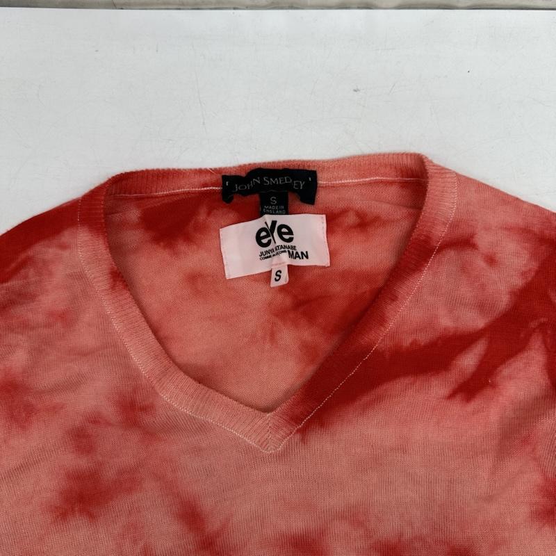 アイジュンヤワタナベコムデギャルソン eye JUNYAWATANABE COMME des GARCONS ニット、セーター 長袖 13AW JOHN SMEDLEY Vネック ニット WL-T907 S 赤 / レッド / red メンズ USED 古着 中古 50163420