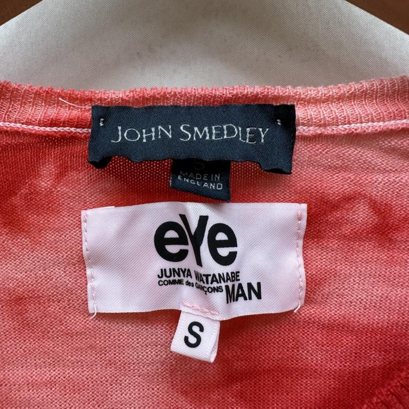 アイジュンヤワタナベコムデギャルソン eye JUNYAWATANABE COMME des GARCONS ニット、セーター 長袖 13AW JOHN SMEDLEY Vネック ニット WL-T907 S 赤 / レッド / red メンズ USED 古着 中古 50163420