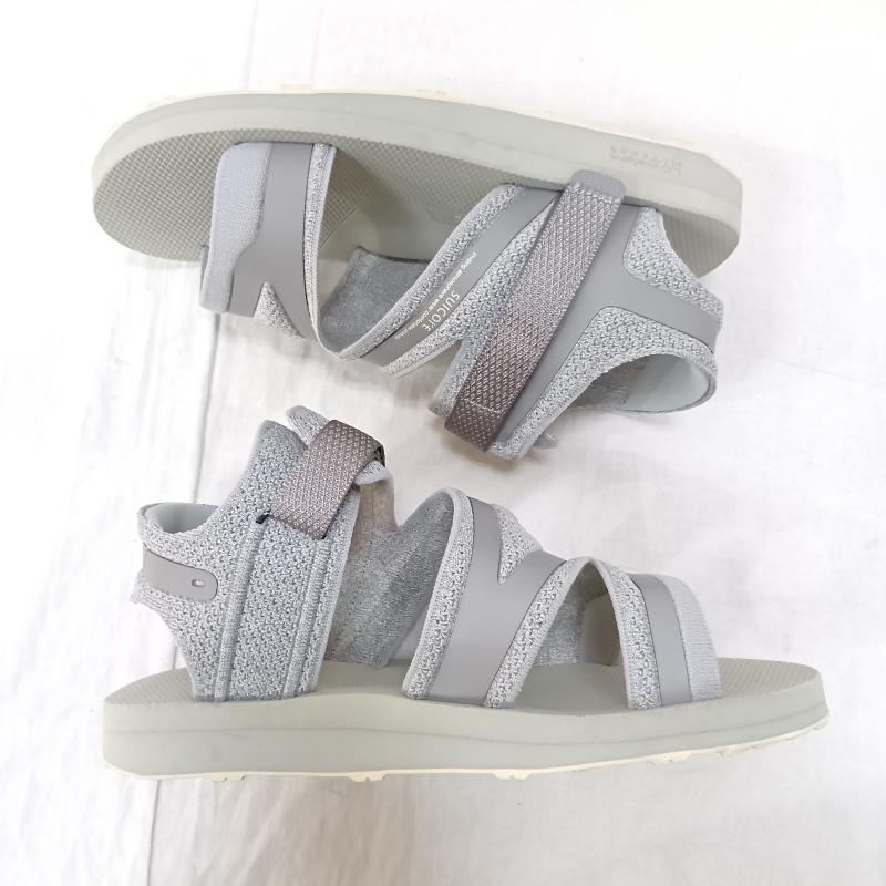 スイコック suicoke サンダル サンダル ベルトサンダル フラットストラップ LH-2 Vibramソール 25.0cm 無地 灰 / グレー / gray レディース USED 古着 中古 50163422