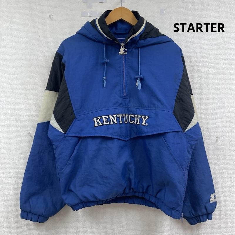 スターター STARTER ジャケット、上着 ジャンパー、ブルゾン 90s ヴィンテージ ハーフジップ アノラック ナイロン ジャケット L 青 / ブルー / blue メンズ USED 古着 中古 50163423