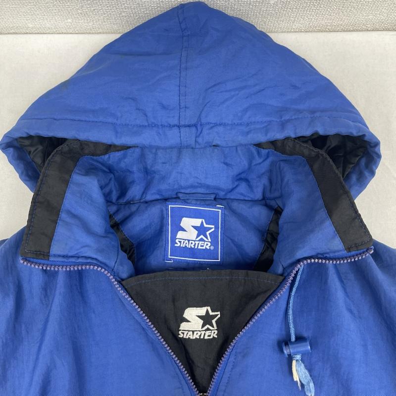 スターター STARTER ジャケット、上着 ジャンパー、ブルゾン 90s ヴィンテージ ハーフジップ アノラック ナイロン ジャケット L 青 / ブルー / blue メンズ USED 古着 中古 50163423