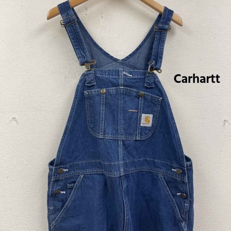 カーハート Carhartt サロペット・オーバーオール サロペット、オーバーオール R07 ウォッシュド デニム オーバーオール R07-DST インディゴ / インディゴ / Indigo メンズ USED 古着 中古 50163425