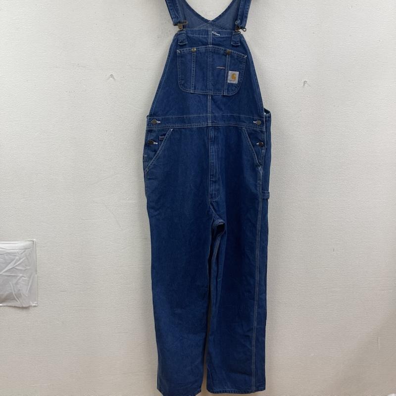 カーハート Carhartt サロペット・オーバーオール サロペット、オーバーオール R07 ウォッシュド デニム オーバーオール R07-DST インディゴ / インディゴ / Indigo メンズ USED 古着 中古 50163425
