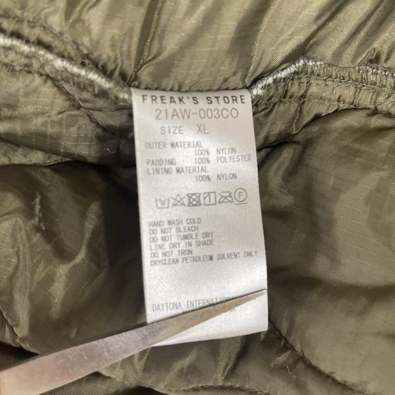 フリークスストア FREAK S STORE コート コート一般 21aw M-65 ライナーセット モッズ コート ミリタリー アウター 21AW-001CO XL カーキ / カーキ / khaki メンズ USED 古着 中古 50163427