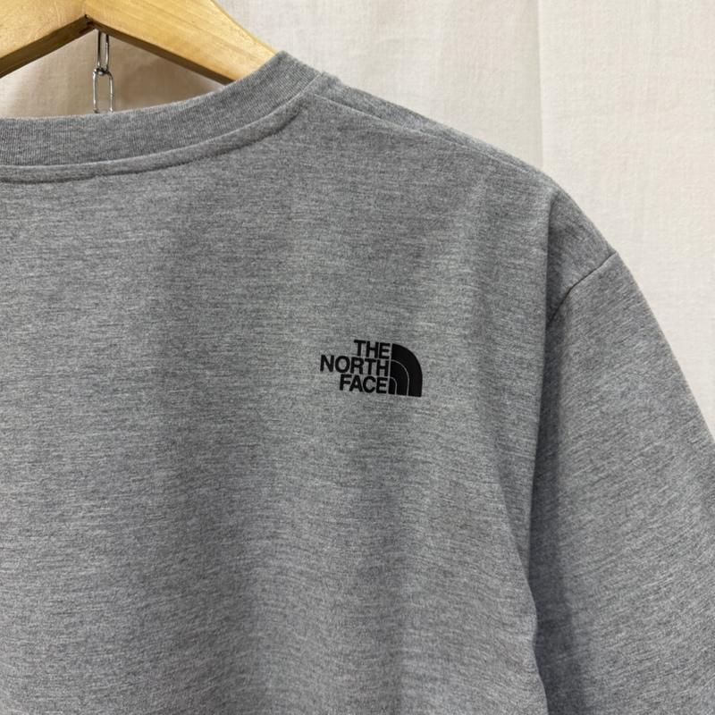 ザノースフェイス THE NORTH FACE Tシャツ 半袖 NT32581 ショートスリーブ ES ビッグロゴティー グレー L FLASHDRY UVケア L ロゴ、文字 灰 / グレー / gray メンズ USED 古着 中古 50163434