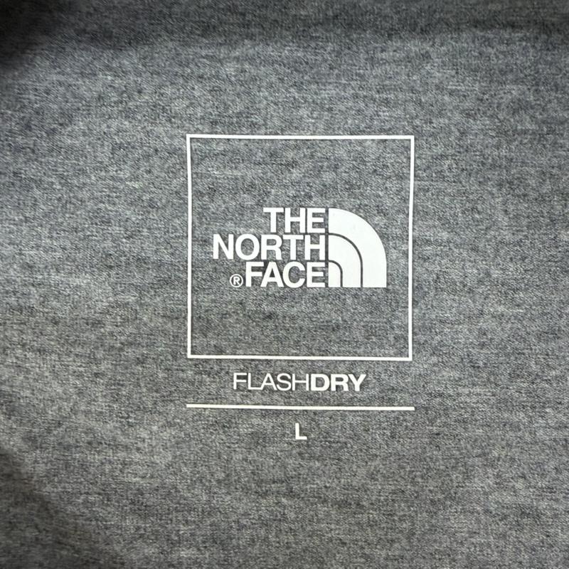 ザノースフェイス THE NORTH FACE Tシャツ 半袖 NT32581 ショートスリーブ ES ビッグロゴティー グレー L FLASHDRY UVケア L ロゴ、文字 灰 / グレー / gray メンズ USED 古着 中古 50163434
