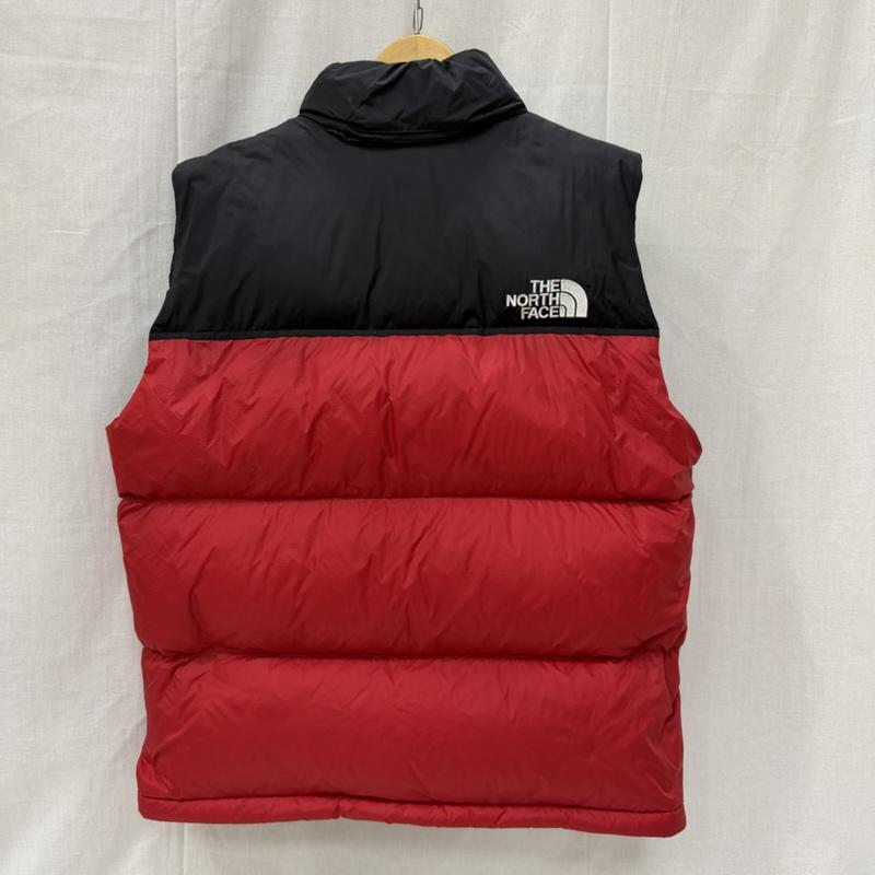 ザノースフェイス THE NORTH FACE ベスト ベスト ND92557 NUPTSE VEST black×red L リップストップナイロン はっ水加工 L ロゴ、文字 黒 / ブラック / black X 赤 / レッド / red メンズ USED 古着 中古 50163435