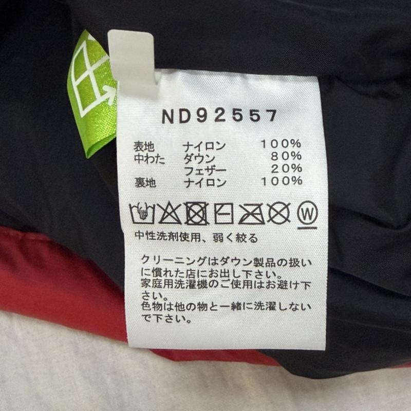 ザノースフェイス THE NORTH FACE ベスト ベスト ND92557 NUPTSE VEST black×red L リップストップナイロン はっ水加工 L ロゴ、文字 黒 / ブラック / black X 赤 / レッド / red メンズ USED 古着 中古 50163435