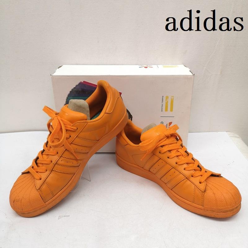 アディダス adidas スニーカー スニーカー S83394 PW SUPER STAR SC ファレルウィリアムス 27.5cm 橙 / オレンジ / orange メンズ USED 古着 中古 50163445