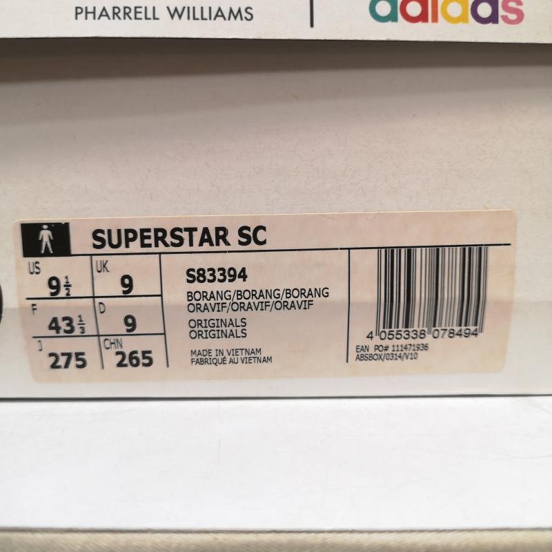 アディダス adidas スニーカー スニーカー S83394 PW SUPER STAR SC ファレルウィリアムス 27.5cm 橙 / オレンジ / orange メンズ USED 古着 中古 50163445