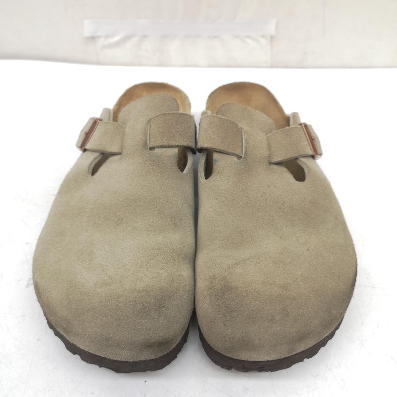 ビルケンシュトック BIRKENSTOCK サンダル サンダル Boston ボストン 060463 ベロア レザー サンダル 28.0cm ベージュ / ベージュ / beige メンズ USED 古着 中古 50163455