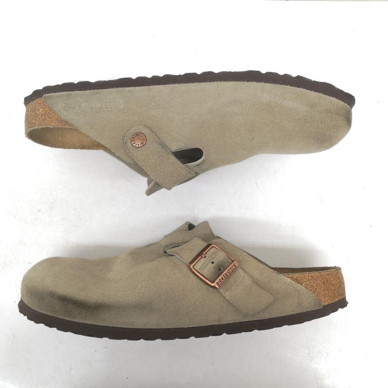 ビルケンシュトック BIRKENSTOCK サンダル サンダル Boston ボストン 060463 ベロア レザー サンダル 28.0cm ベージュ / ベージュ / beige メンズ USED 古着 中古 50163455