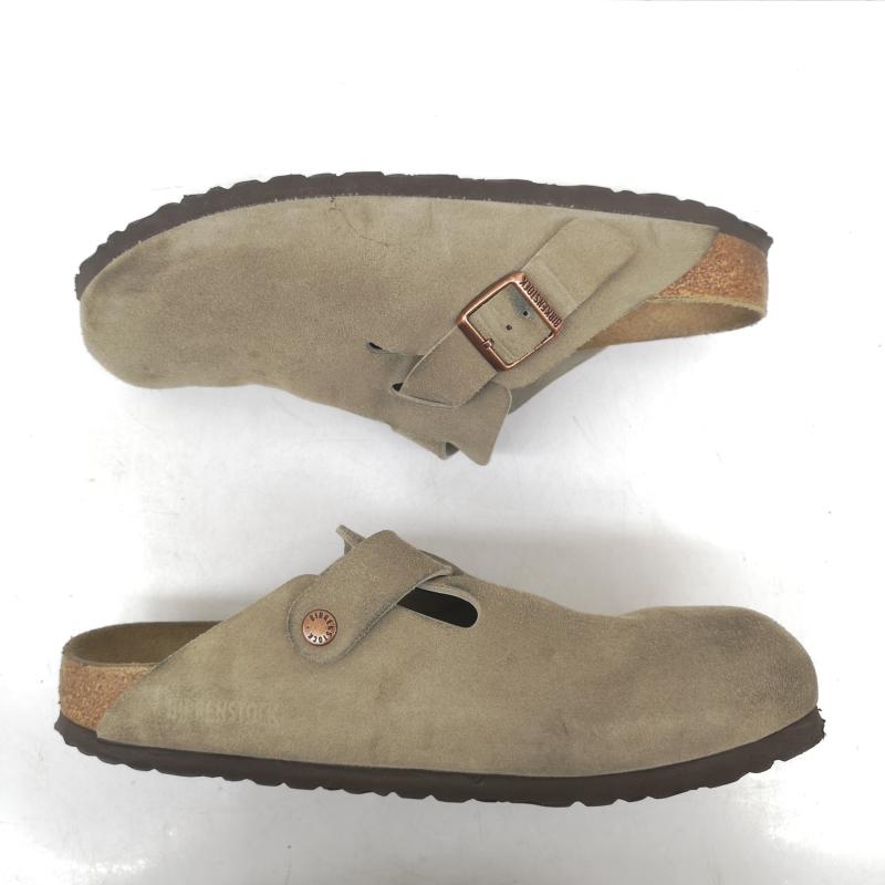 ビルケンシュトック BIRKENSTOCK サンダル サンダル Boston ボストン 060463 ベロア レザー サンダル 28.0cm ベージュ / ベージュ / beige メンズ USED 古着 中古 50163455