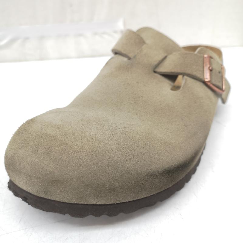 ビルケンシュトック BIRKENSTOCK サンダル サンダル Boston ボストン 060463 ベロア レザー サンダル 28.0cm ベージュ / ベージュ / beige メンズ USED 古着 中古 50163455