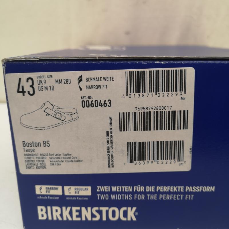 ビルケンシュトック BIRKENSTOCK サンダル サンダル Boston ボストン 060463 ベロア レザー サンダル 28.0cm ベージュ / ベージュ / beige メンズ USED 古着 中古 50163455