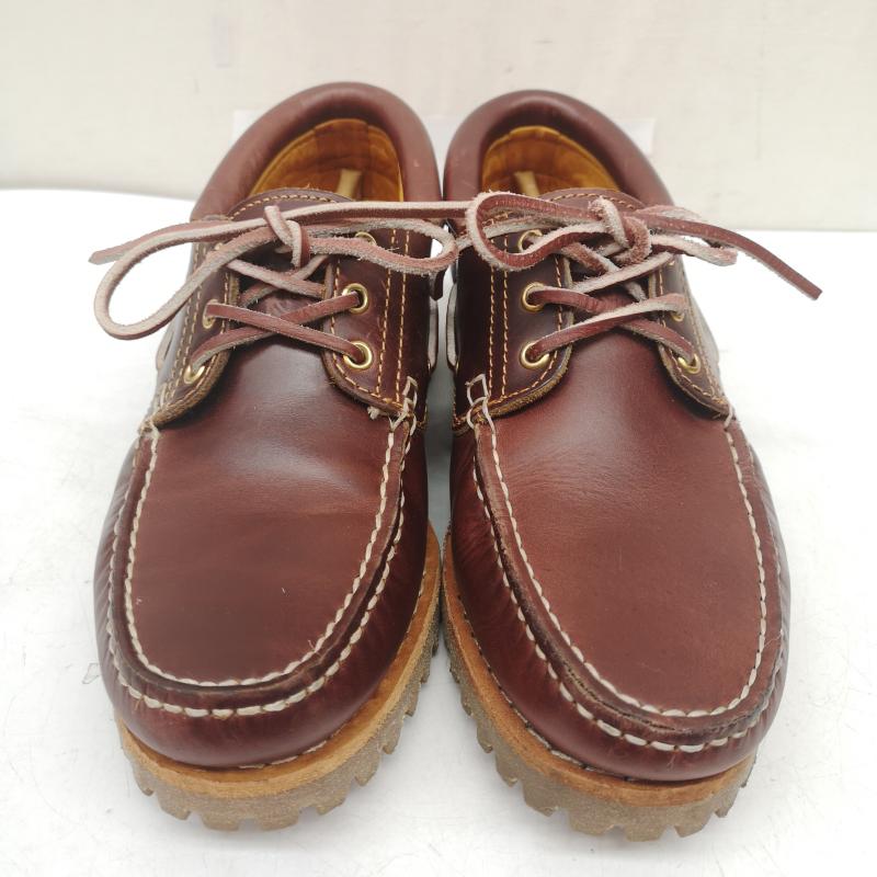 ティンバーランド Timberland 革靴 革靴 TB050009648 AUTHENTIC HANDSEWN BOAT SHOE 3eye クラシックラグ 26.5cm 茶 / ブラウン / brown メンズ USED 古着 中古 50163458