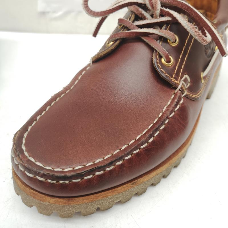 ティンバーランド Timberland 革靴 革靴 TB050009648 AUTHENTIC HANDSEWN BOAT SHOE 3eye クラシックラグ 26.5cm 茶 / ブラウン / brown メンズ USED 古着 中古 50163458