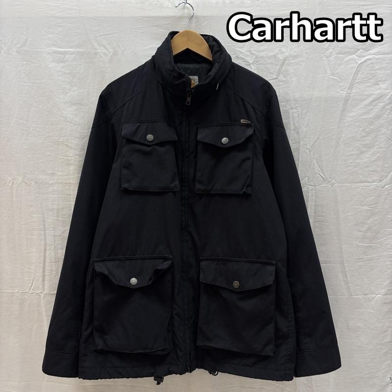 カーハート Carhartt ジャケット、上着 ジャンパー、ブルゾン ナイロン フィールド ジャケット - 黒 / ブラック / black メンズ USED 古着 中古 50163460