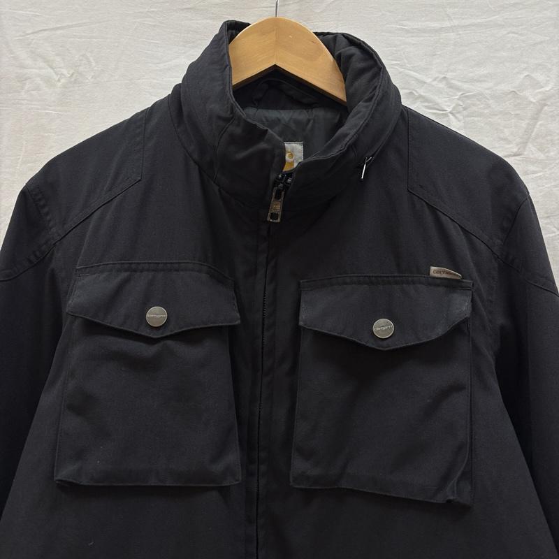 カーハート Carhartt ジャケット、上着 ジャンパー、ブルゾン ナイロン フィールド ジャケット - 黒 / ブラック / black メンズ USED 古着 中古 50163460