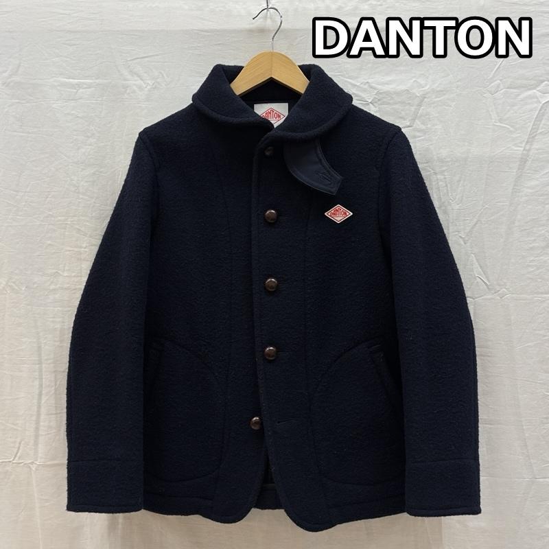 ダントン Danton ジャケット、上着 ジャンパー、ブルゾン 16A-SL-001 JD-8243WOM ウール ショールカラー ジャケット くるみボタン 36 紺 / ネイビー / navy メンズ USED 古着 中古 50163465