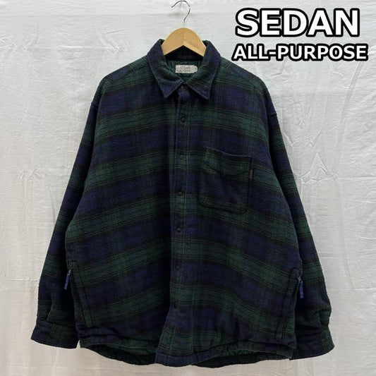 古着 USED ジャケット、上着 ジャンパー、ブルゾン SEDAN ALL-PURPOSE チェック柄 シャツ ジャケット 中綿入り SD22F-SH04 XL メンズ USED 古着 中古 50163467