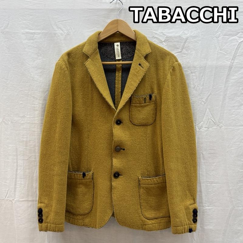 古着 USED ジャケット、上着 ジャケット、ブレザー TABACCHI タバッキ ウール コットン ニット テーラード ジャケット 3B 46 メンズ USED 古着 中古 50163471