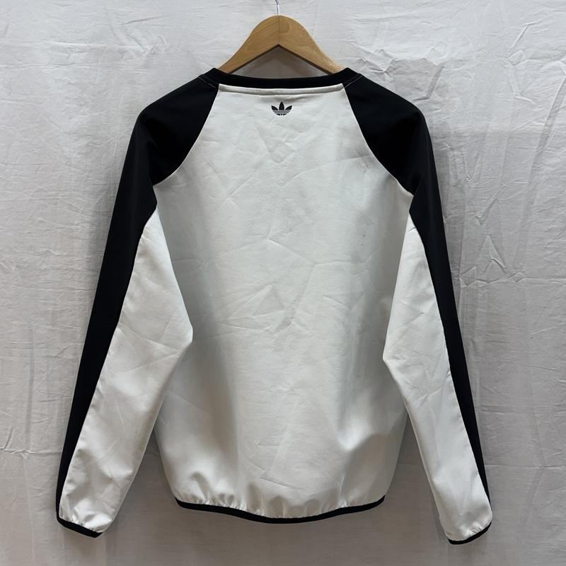 パレス PALACE トレーナー 長袖 adidas アディダス ロゴ プリント ナイロン トレーナー AC2691 S 白 / ホワイト / white X 黒 / ブラック / black メンズ USED 古着 中古 50163473