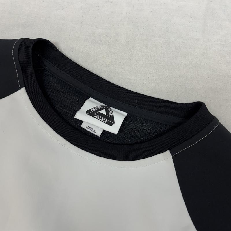 パレス PALACE トレーナー 長袖 adidas アディダス ロゴ プリント ナイロン トレーナー AC2691 S 白 / ホワイト / white X 黒 / ブラック / black メンズ USED 古着 中古 50163473