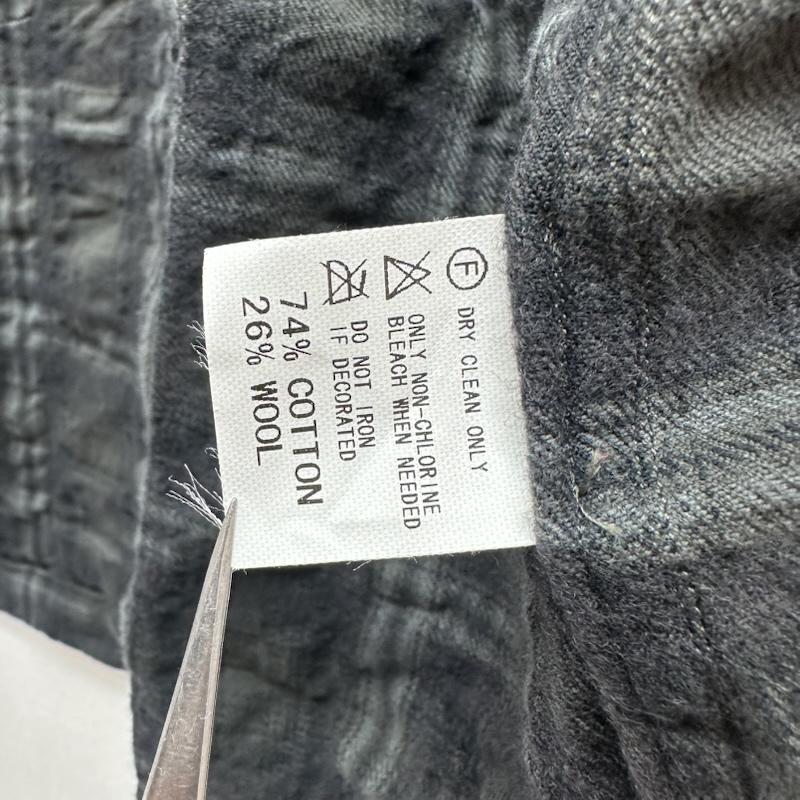 グッドイナフ GOODENOUGH シャツ、ブラウス 長袖 00s コットン ウール チェック シャツ L 黒 / ブラック / black X ダークグレー / ダークグレー / メンズ USED 古着 中古 50163478