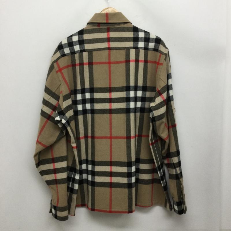 バーバリー BURBERRY シャツ、ブラウス 長袖 BURBERRY バーバリー ヴィンテージ チェック ウールオーバーシャツジャケット 8058584 M チェック ベージュ / ベージュ / beige メンズ USED 古着 中古 50163481
