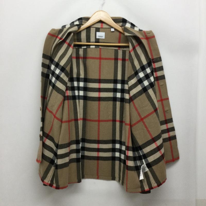 バーバリー BURBERRY シャツ、ブラウス 長袖 BURBERRY バーバリー ヴィンテージ チェック ウールオーバーシャツジャケット 8058584 M チェック ベージュ / ベージュ / beige メンズ USED 古着 中古 50163481
