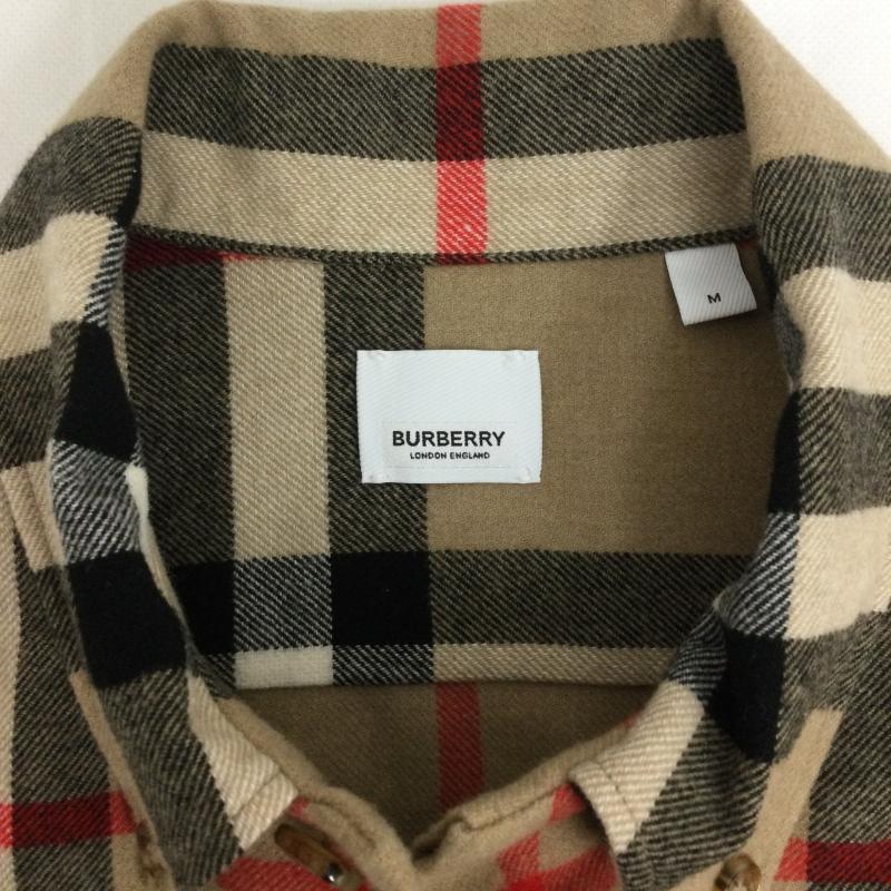 バーバリー BURBERRY シャツ、ブラウス 長袖 BURBERRY バーバリー ヴィンテージ チェック ウールオーバーシャツジャケット 8058584 M チェック ベージュ / ベージュ / beige メンズ USED 古着 中古 50163481