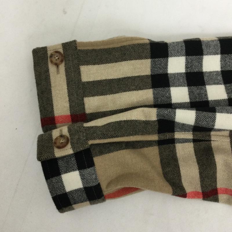 バーバリー BURBERRY シャツ、ブラウス 長袖 BURBERRY バーバリー ヴィンテージ チェック ウールオーバーシャツジャケット 8058584 M チェック ベージュ / ベージュ / beige メンズ USED 古着 中古 50163481